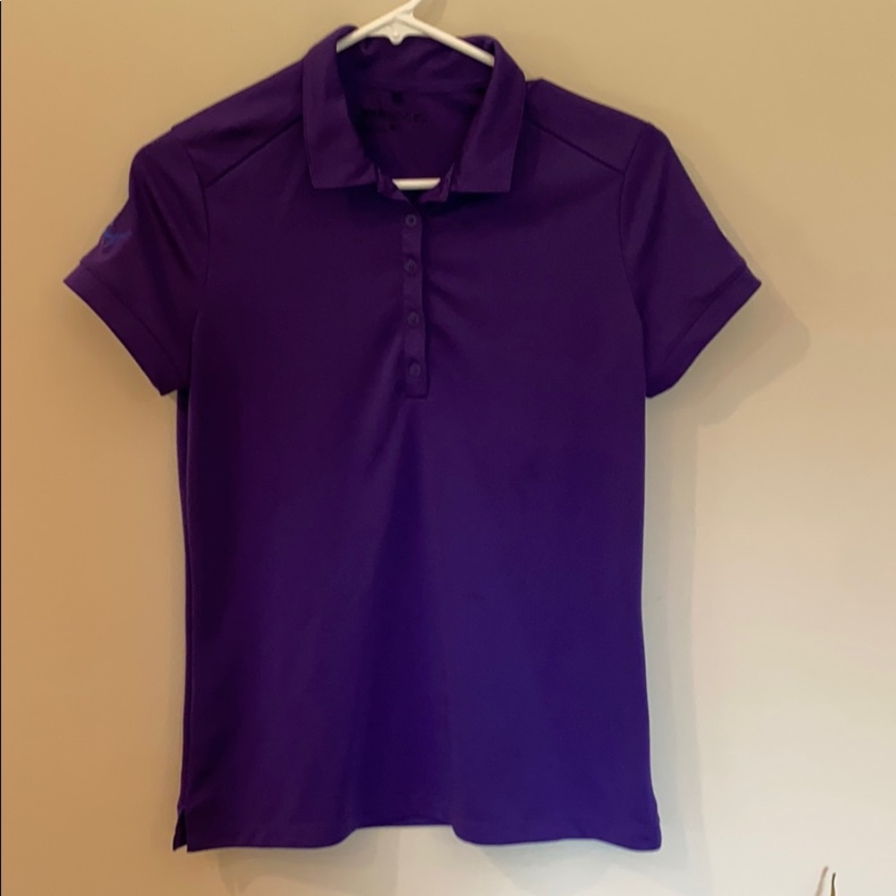 EUC Nike Golf Dri-fit Polo Purple Sz Med